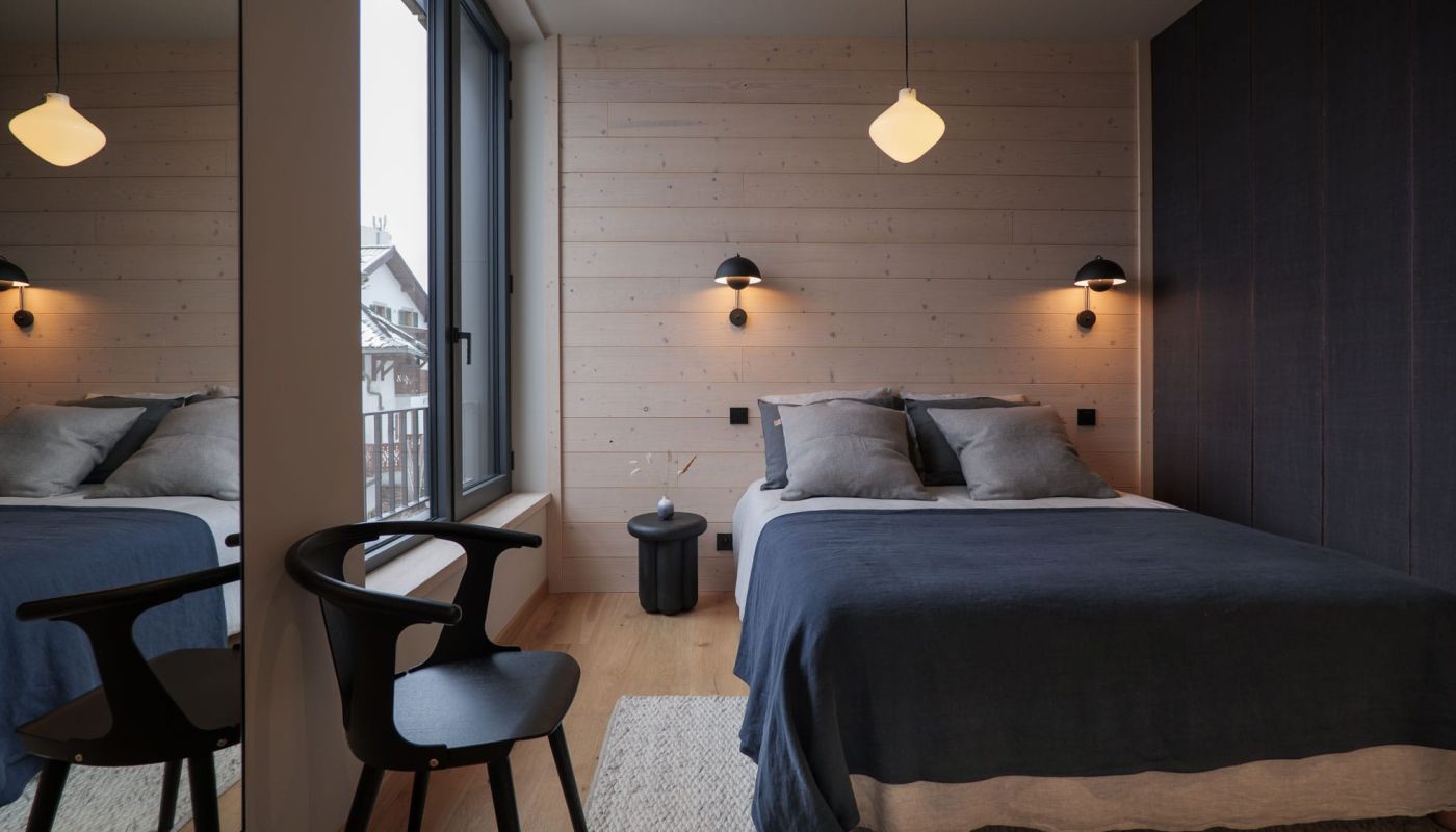 location appartement chamonix mont blanc hyttalodge rental apartment luxe jacuzzi chambre